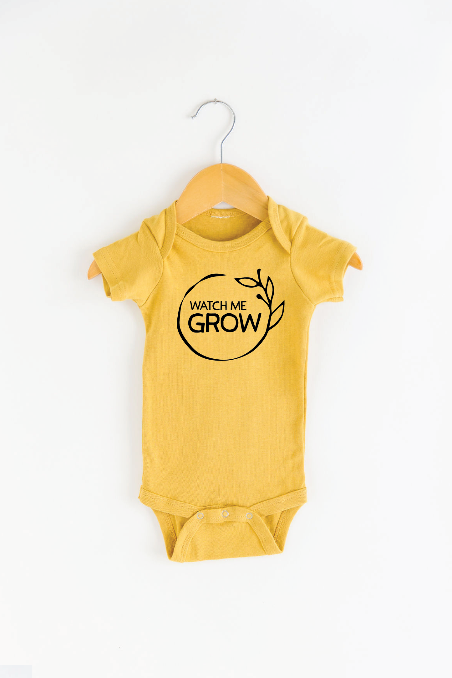 Watch Me Grow Baby Bodysuit Onesie Baby Clothing: CREAM / 6-12M ONESIE