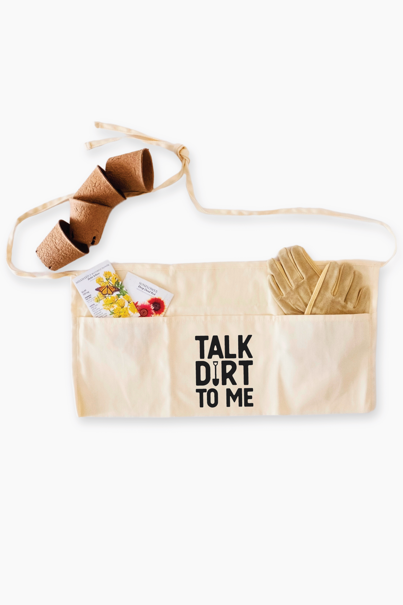 Talk Dirt To Me Garden Apron | Gardener Gift: FOREST GREEN