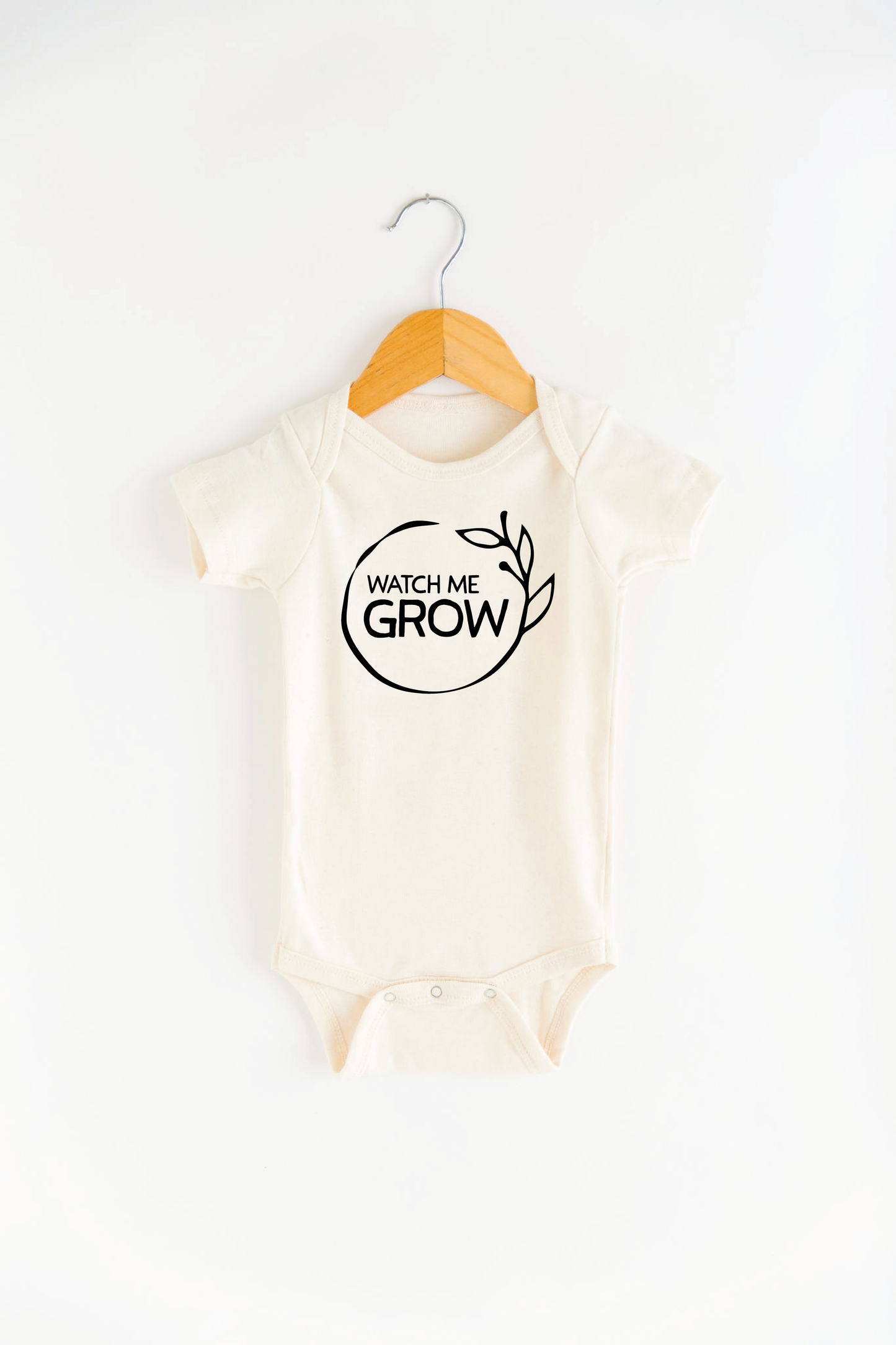 Watch Me Grow Baby Bodysuit Onesie Baby Clothing: CREAM / 6-12M ONESIE