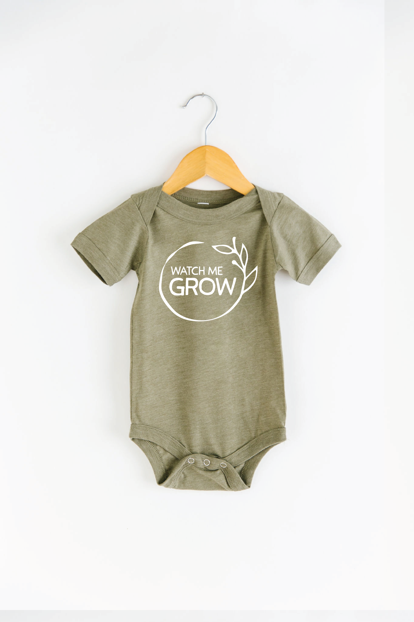 Watch Me Grow Baby Bodysuit Onesie Baby Clothing: CREAM / 6-12M ONESIE
