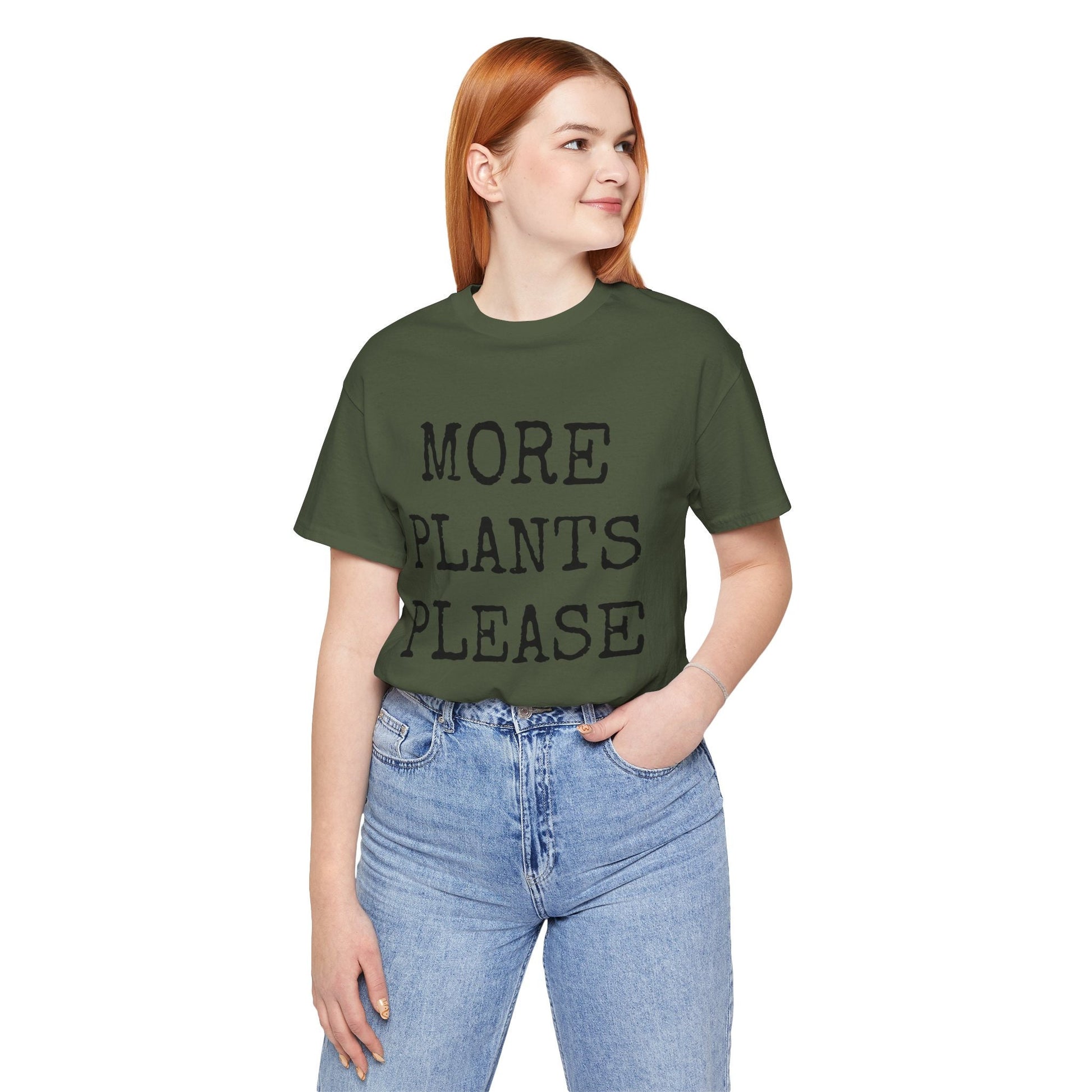 More Plants Please Unisex Tee, Plant Lover Shirt, Gardener T-Shirt, Indoor Plant Tee, Botanical Garden Top