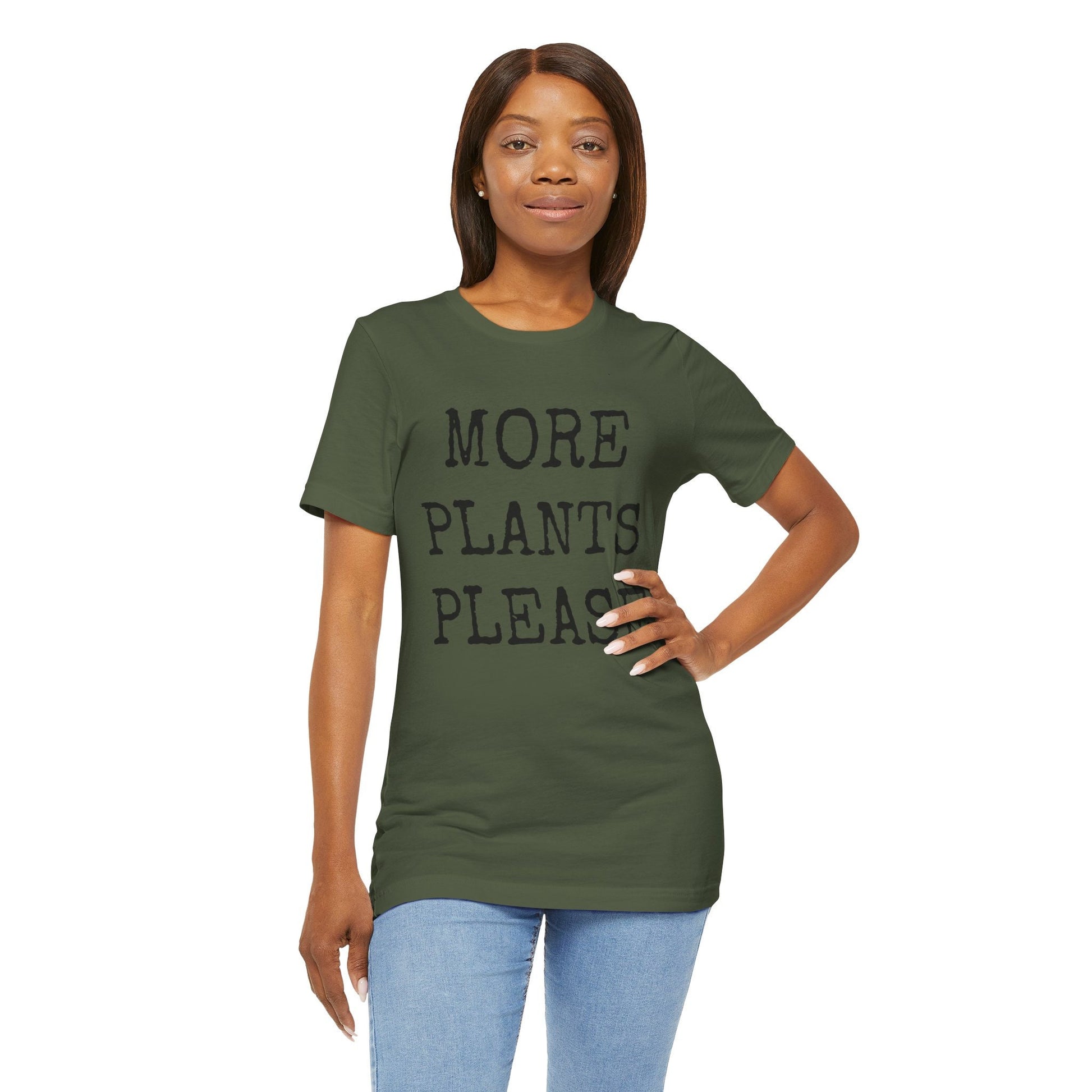 More Plants Please Unisex Tee, Plant Lover Shirt, Gardener T-Shirt, Indoor Plant Tee, Botanical Garden Top
